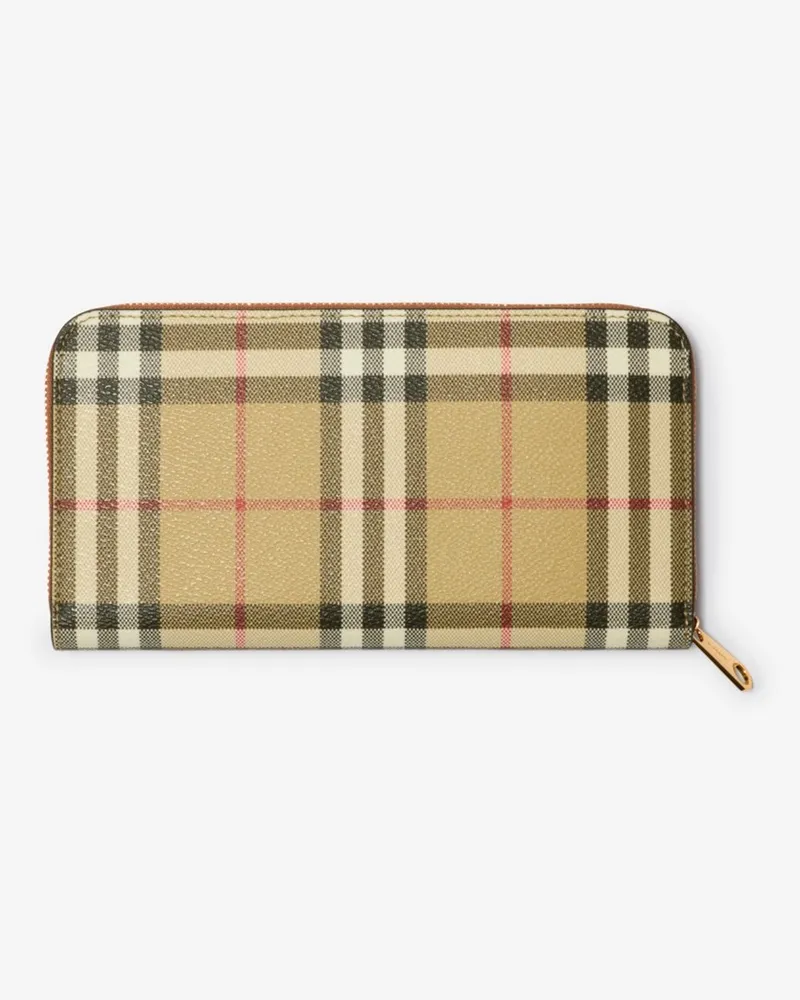 Burberry Brieftasche in Check mit Reißverschluss Archive