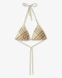 Burberry Bikinioberteil in Check Wheat