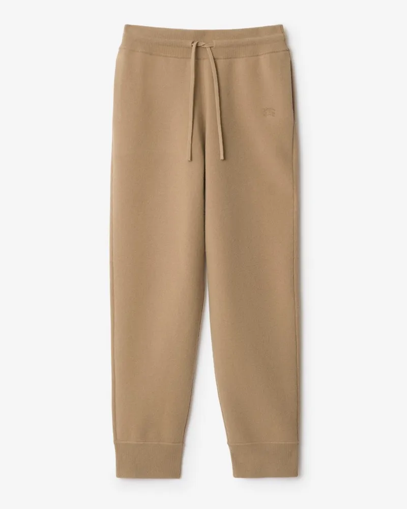Burberry Kaschmirmisch-Trainingshose Flachsfarben