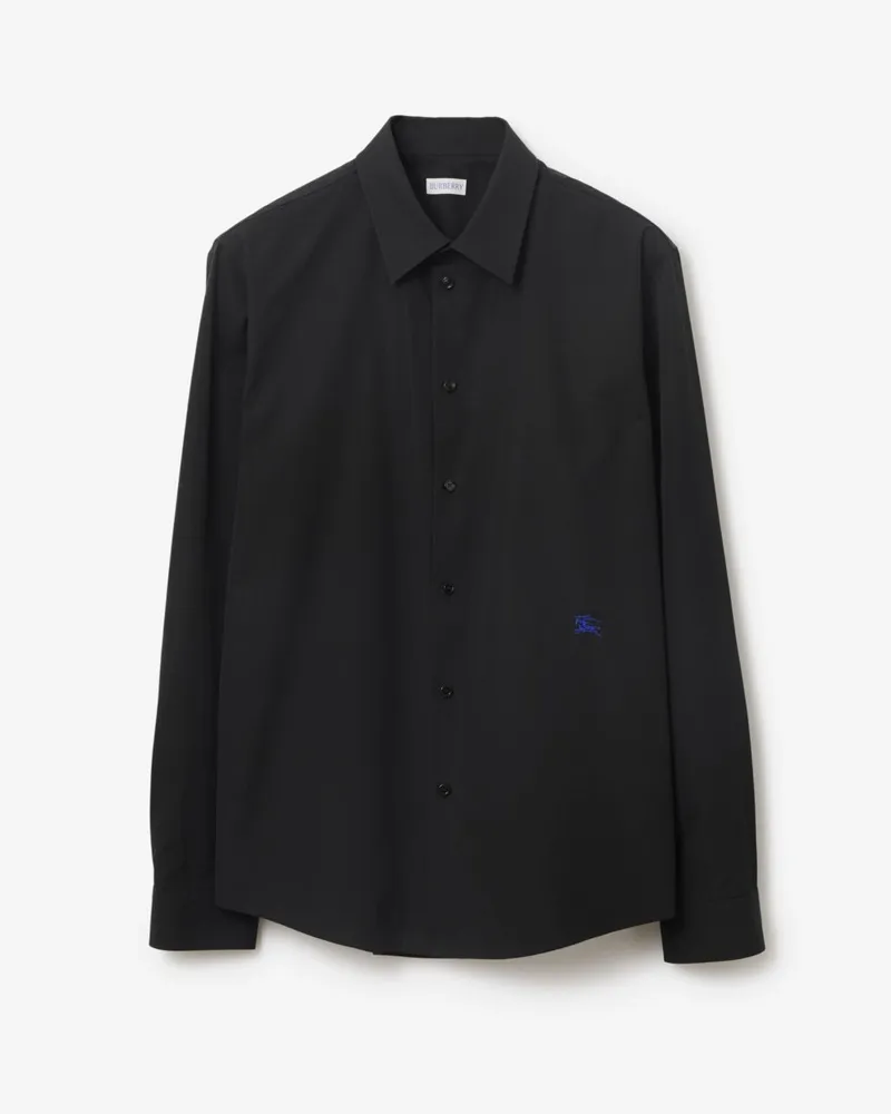 Burberry Elegantes Baumwollhemd Schwarz