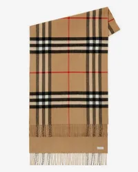 Burberry Wendbarer Kaschmirschal mit Check Vintage-beige