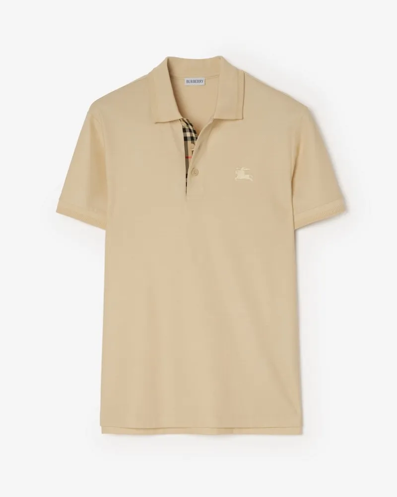 Burberry Baumwoll-Poloshirt , Size Champagne