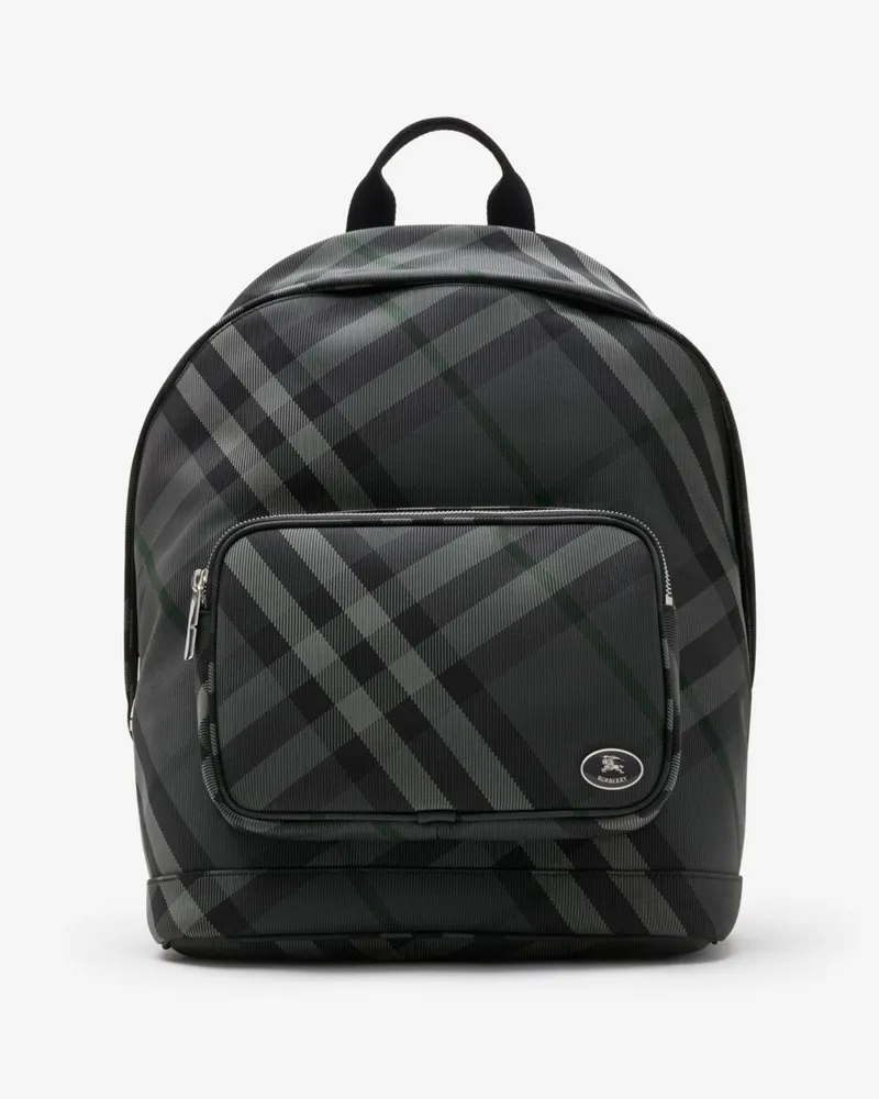 Burberry Rucksack „Grid Anthrazitgrau