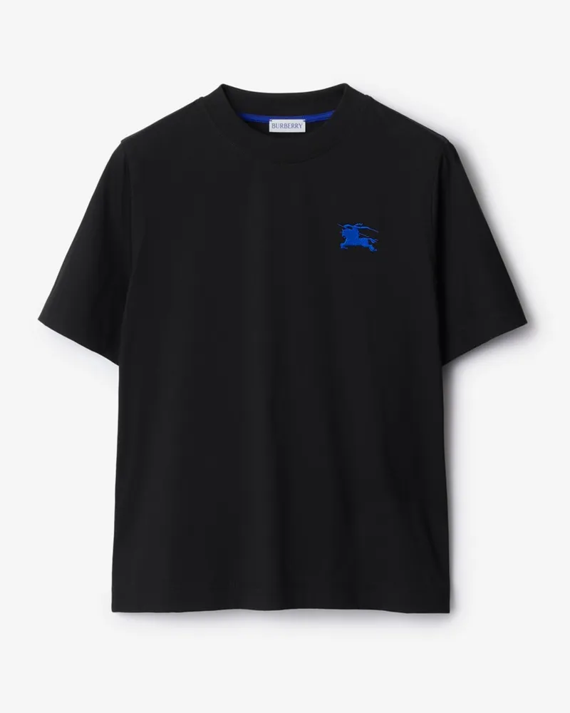 Burberry Baumwoll-T-Shirt Schwarz