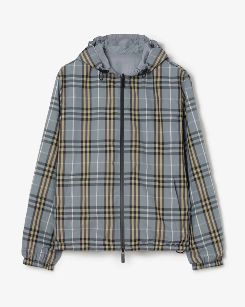Burberry Wendbare Kapuzenjacke „Newport“ in Check , Size Wave