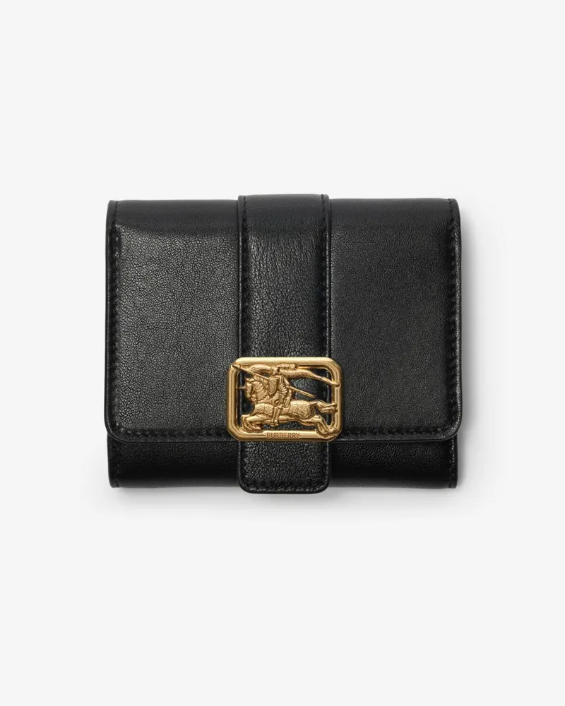 Burberry Kompakte Brieftasche „Rider Schwarz
