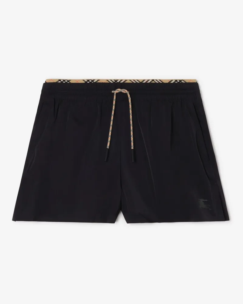 Burberry Stretchnylon-Shorts Schwarz