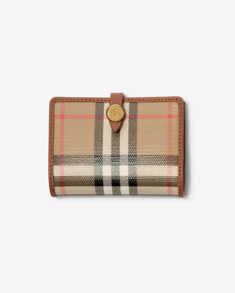 Burberry Visitenkartenetui in Check Vintage-beige
