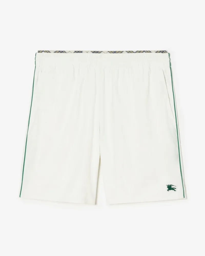 Burberry Stretchnylon-Tennisshorts , Size Chalk-weiß