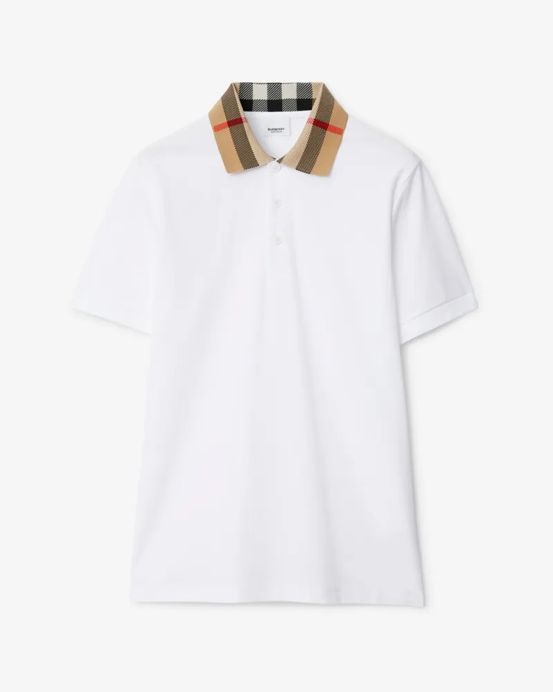 Burberry Baumwoll-Poloshirt Weiß