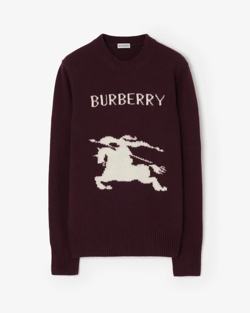 Burberry Woll-Kaschmir-Pullover mit Knight Plum