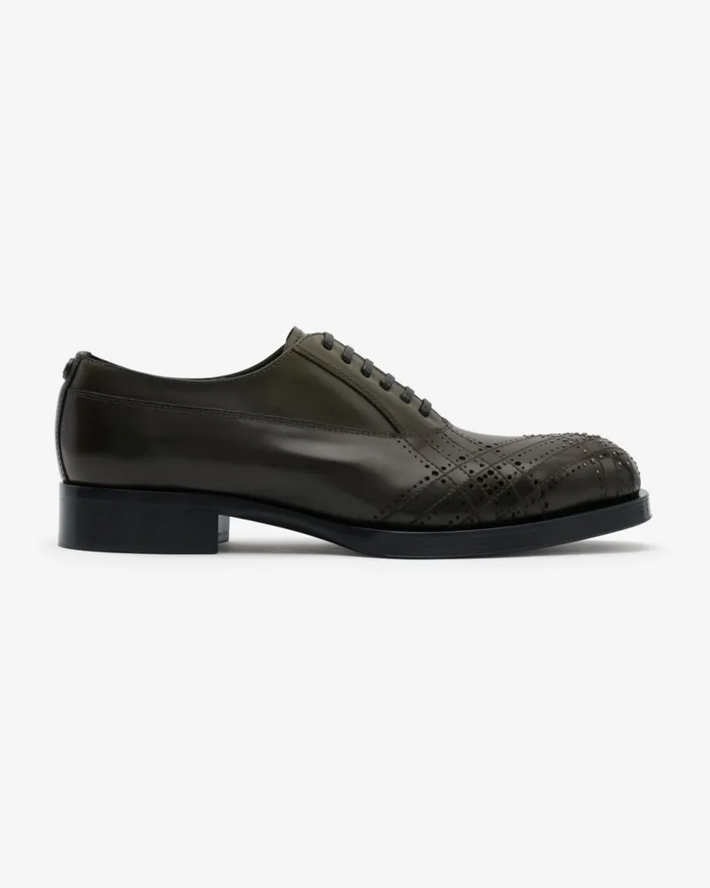 Burberry Oxford-Schuhe „Windermere“ aus Leder , Size Khakigrün