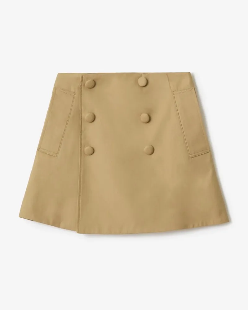 Burberry Baumwoll-Trenchrock , Size Sand-beige