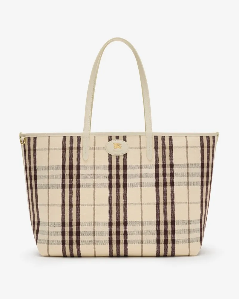 Burberry Mittelgroße wendbare Henkeltasche „Bloomsbury Soap-beige