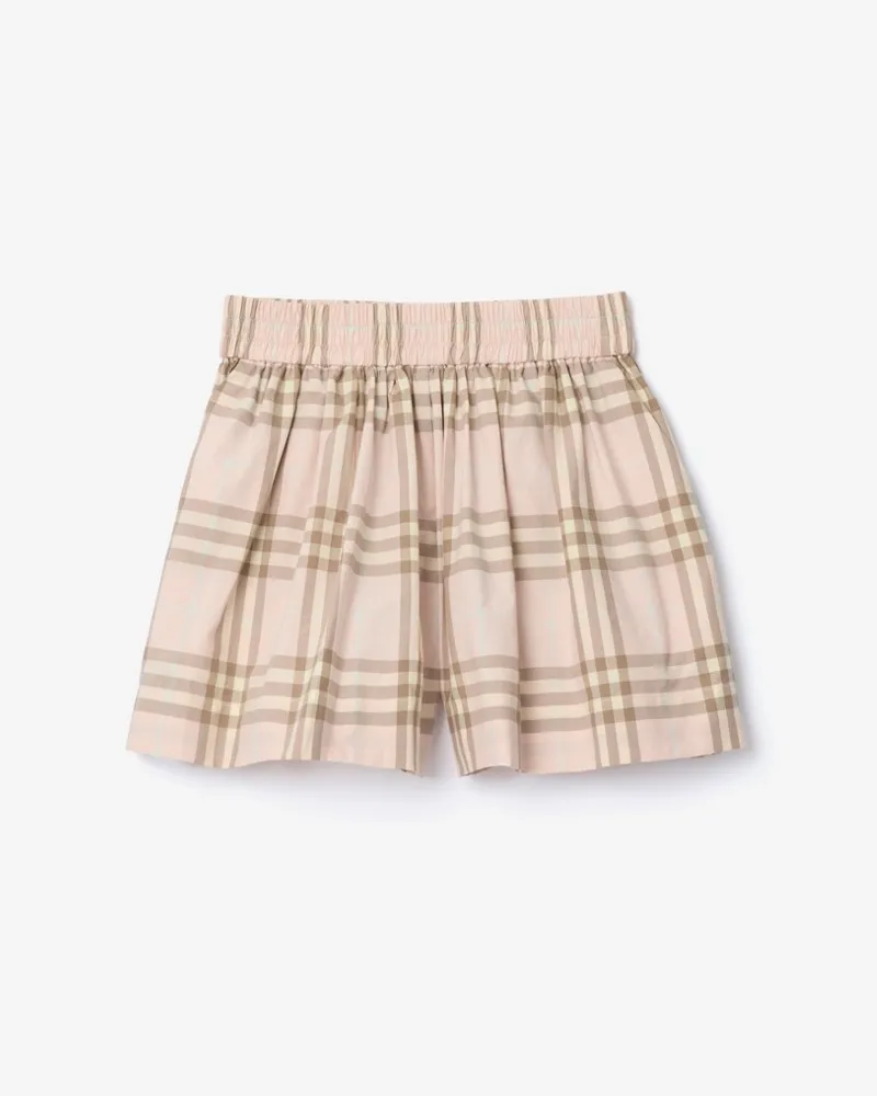 Burberry Baumwollshorts in Check , Size Vintage-rosa