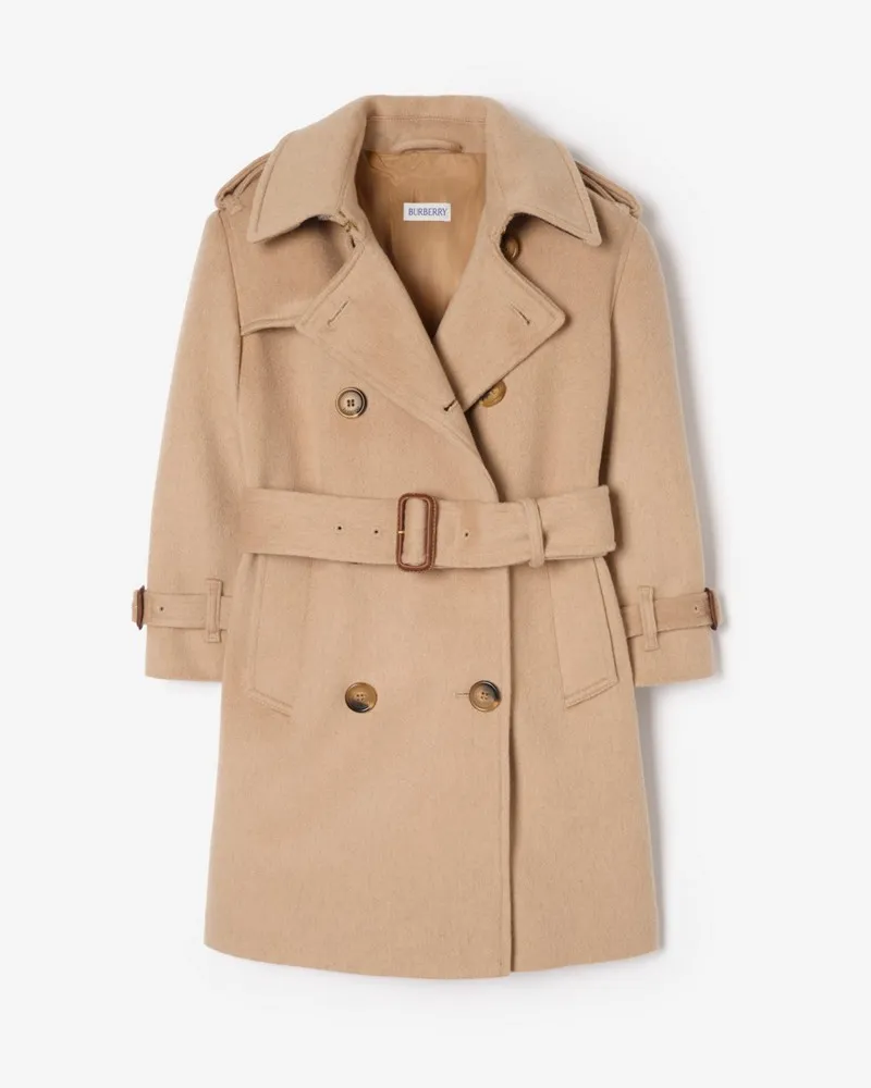 Burberry Kaschmirmisch-Trenchcoat , Size Camel