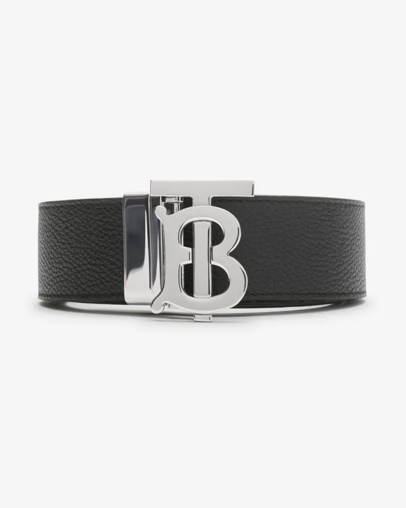 Burberry Wendbarer TB-Ledergürtel , Size Black Black