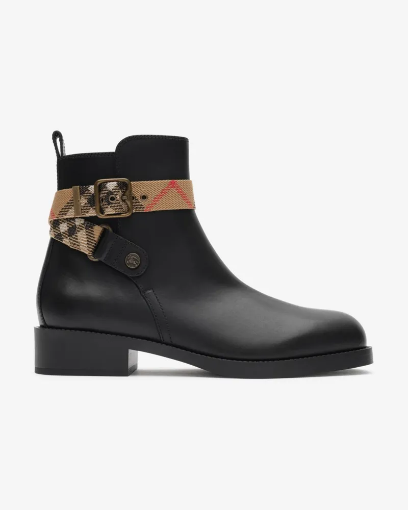 Burberry Lederstiefel „Huntley“ , Size Black