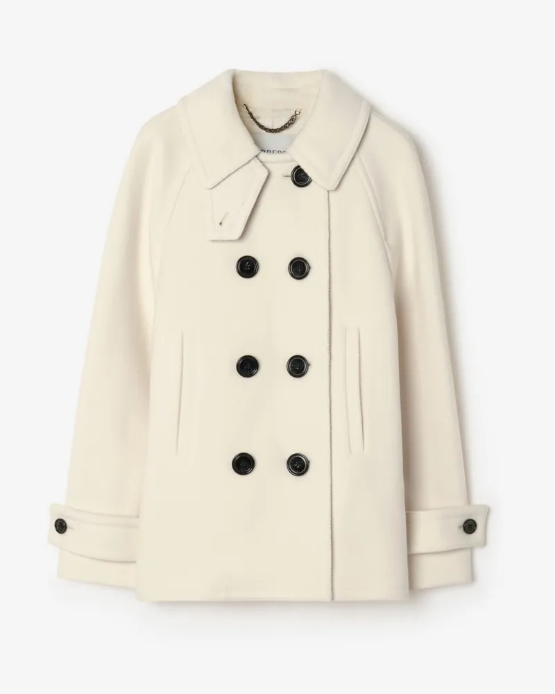 Burberry Wollmisch-Peacoat , Size Ivory