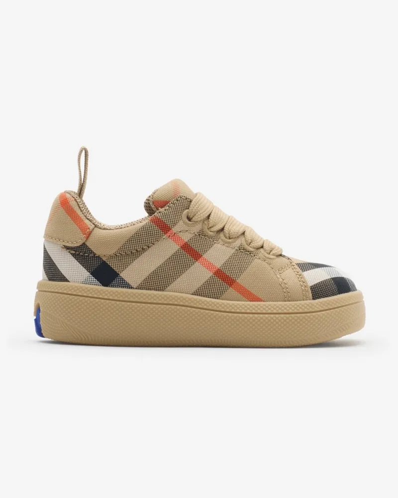 Burberry Sneaker in Check , Size Sand