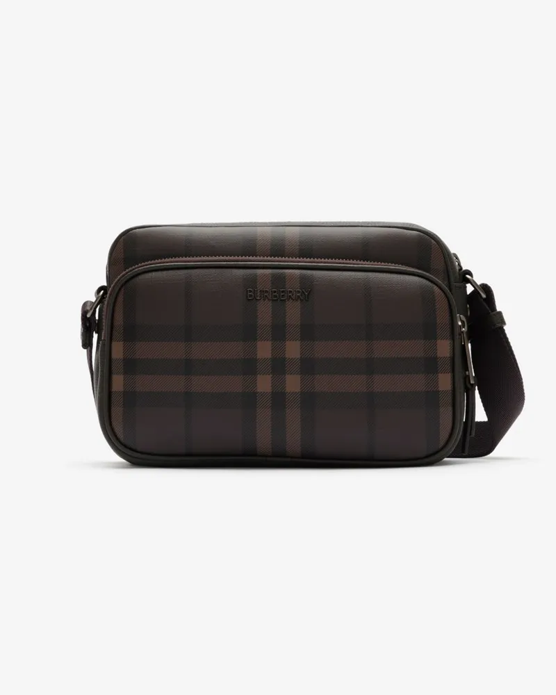 Burberry Crossbody-Tasche „City Check Dunkelbraun