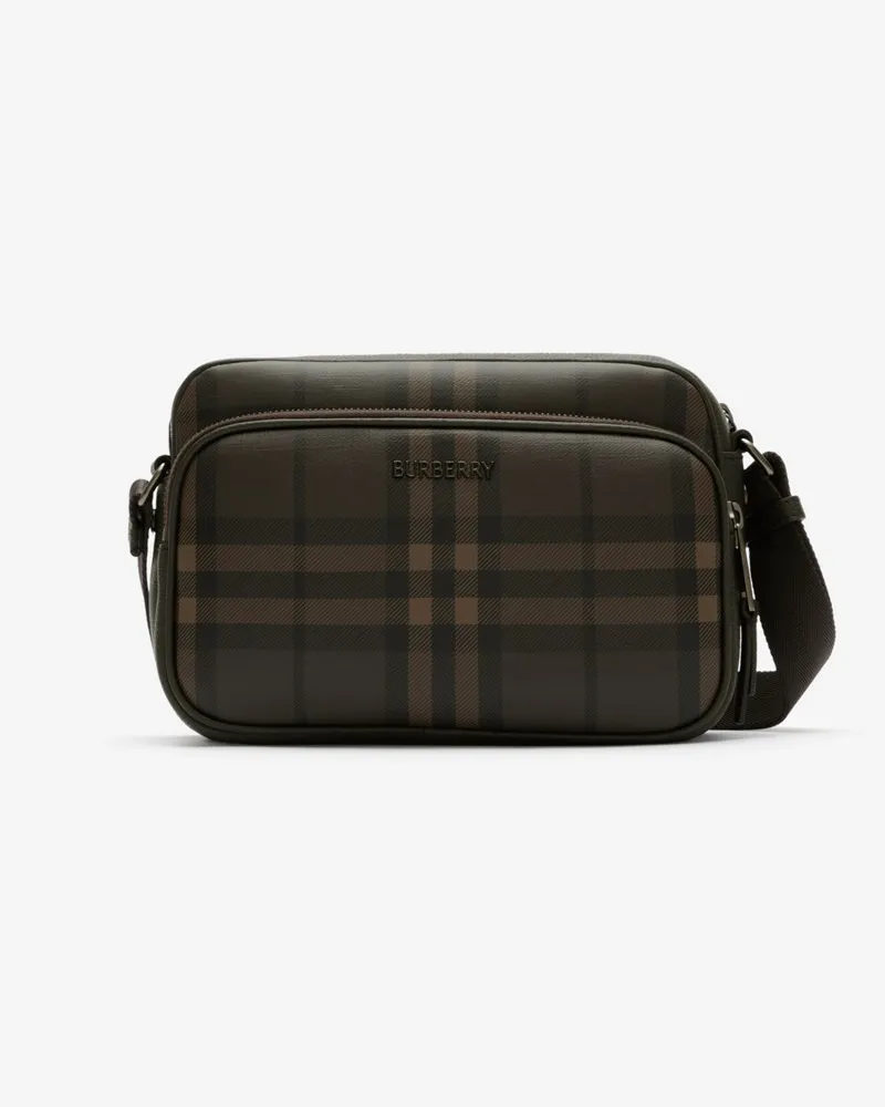 Burberry Crossbody-Tasche „City Check Dunkelbraun