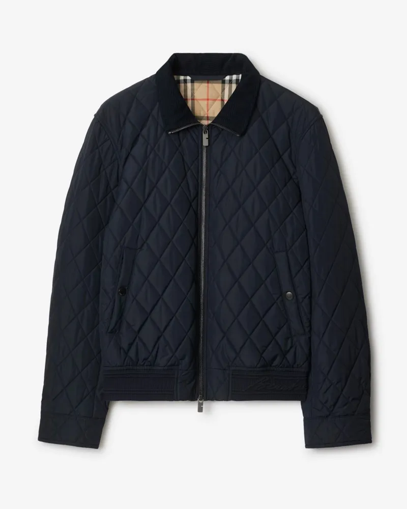 Burberry Nylon-Steppjacke , Size Marineblau