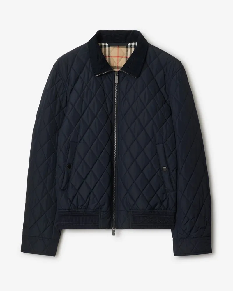 Burberry Nylon-Steppjacke Marineblau