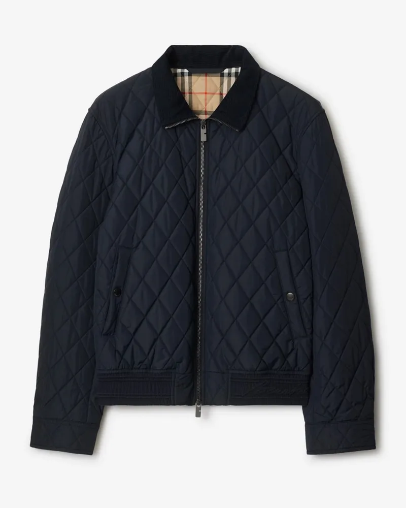 Burberry Nylon-Steppjacke Marineblau