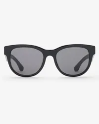 Burberry Sonnenbrille mit runder Fassung und Karodetail Schwarz