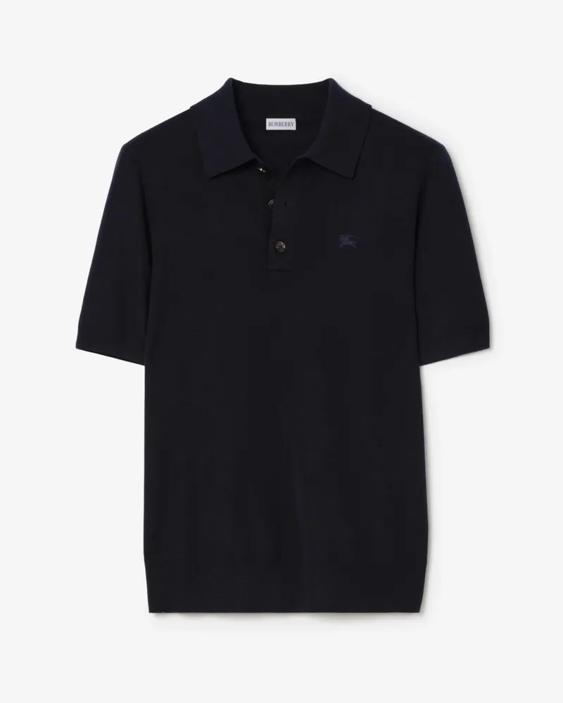 Burberry Kaschmir-Poloshirt , Size Marineblau