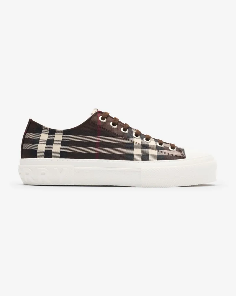 Burberry Sneaker in Check Mahogany-braun