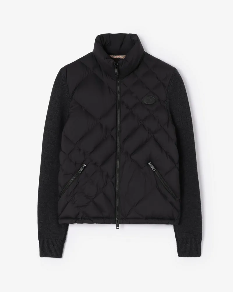 Burberry Wattierte Nylonjacke „Dunsbury“ , Size Black