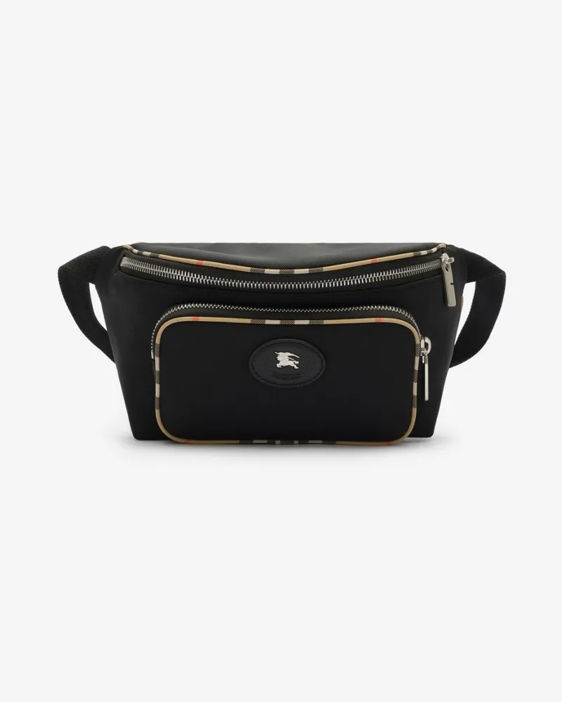 Burberry Bauchtasche mit Karobesatz Black
