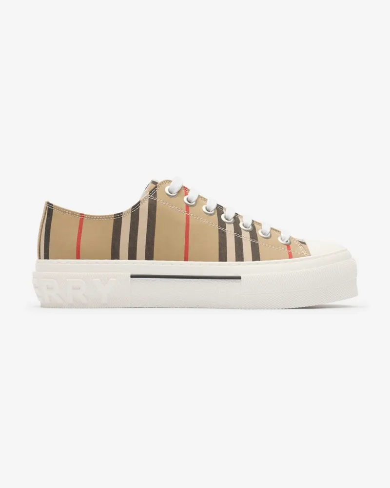 Burberry Sneaker im Streifendesign Vintage-beige