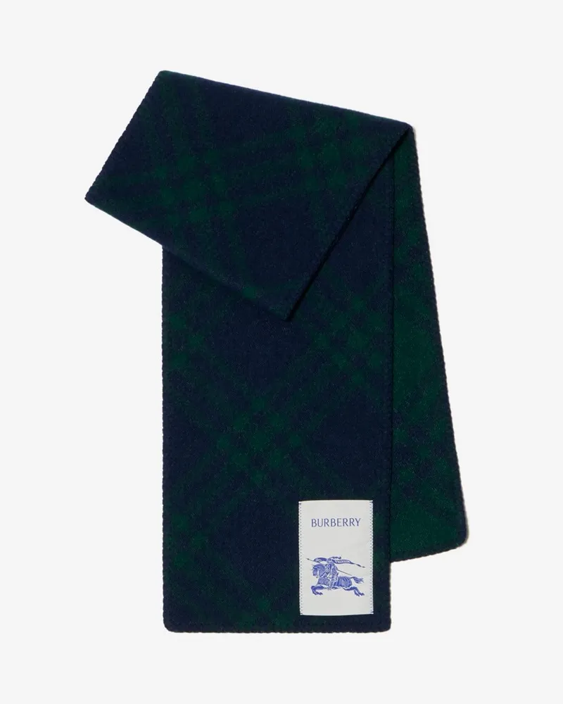 Burberry Wollschal mit Karomuster Black