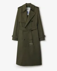 Burberry Langer Baumwollmisch-Trenchcoat Military