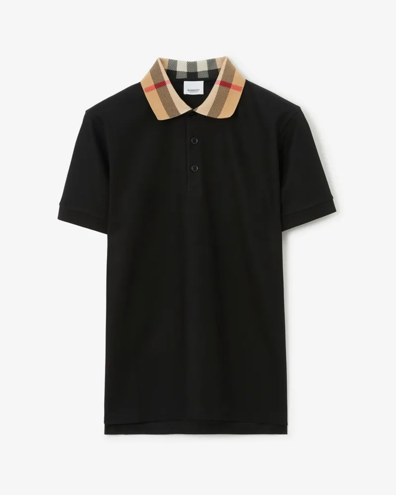 Burberry Baumwoll-Poloshirt Schwarz