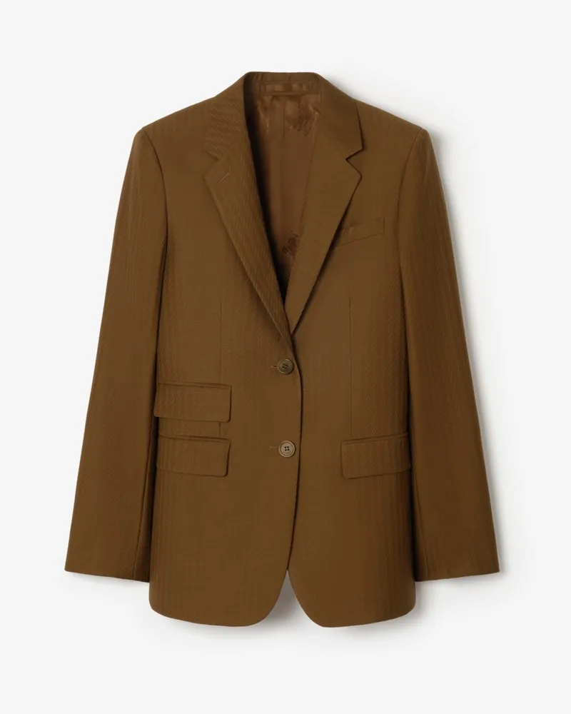 Burberry Jackett aus Wolle und Mohair , Size Hazelnut-braun