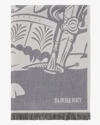 Burberry Woll-Baumwoll-Schal mit EKD-Motiv Calico