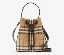 Bucket Bag in Check im Kleinformat
