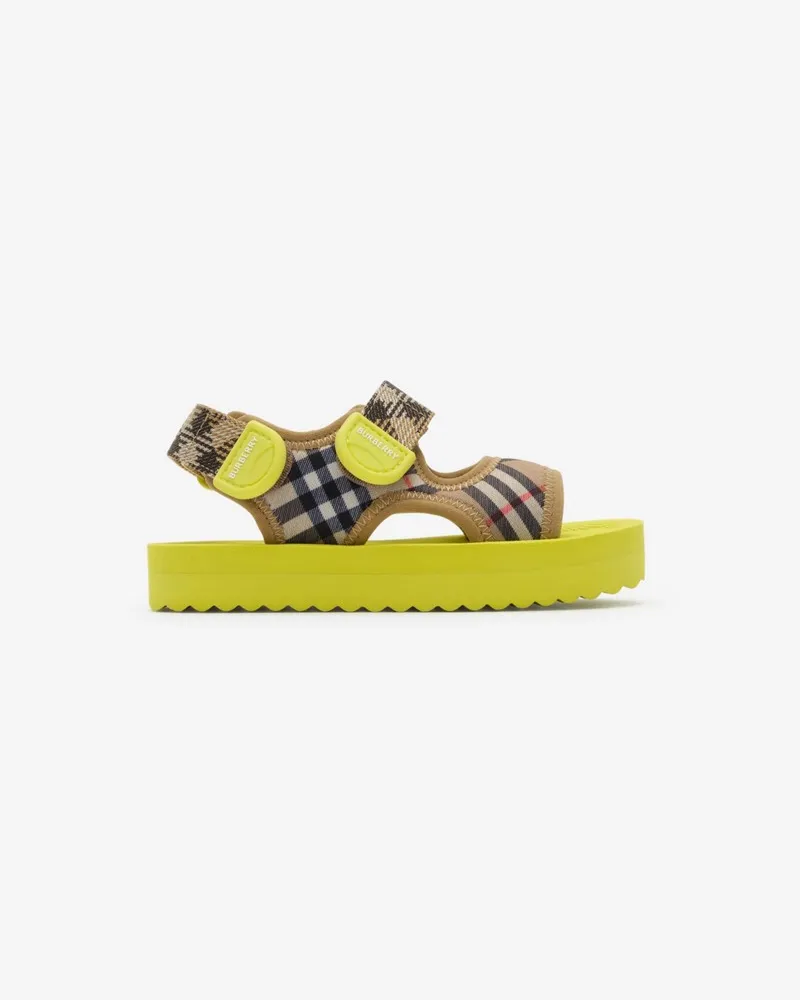 Burberry Sandalen in Check , Size Sand