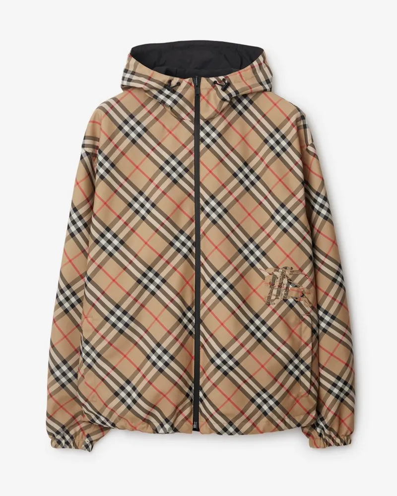 Burberry Wendbare Jacke in Check , Size Sand
