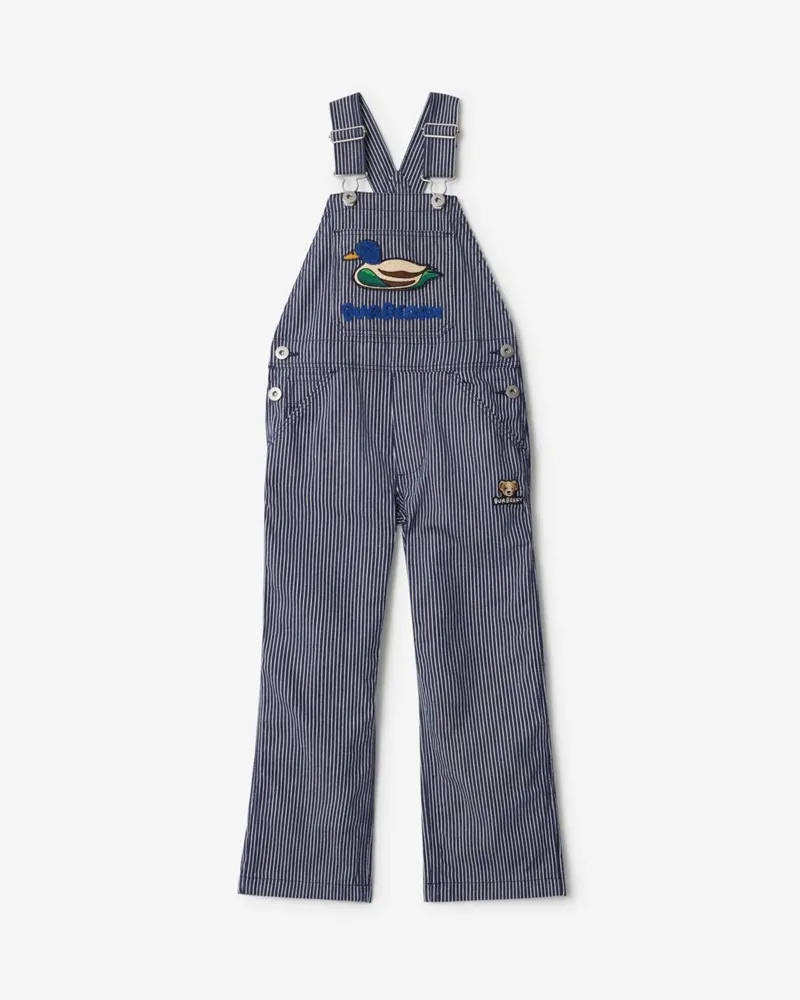 Burberry Denim-Latzhose mit Streifenmuster Dunkles