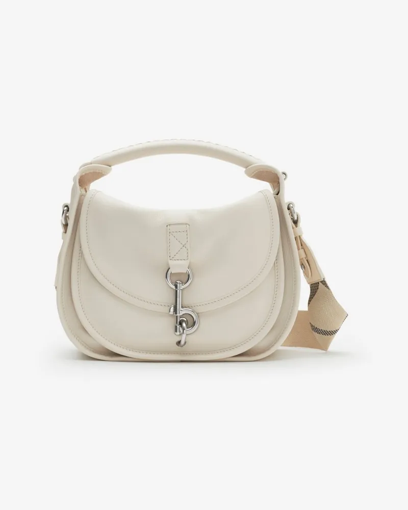 Burberry Kleine Messenger-Tasche „B Clip Soap-beige