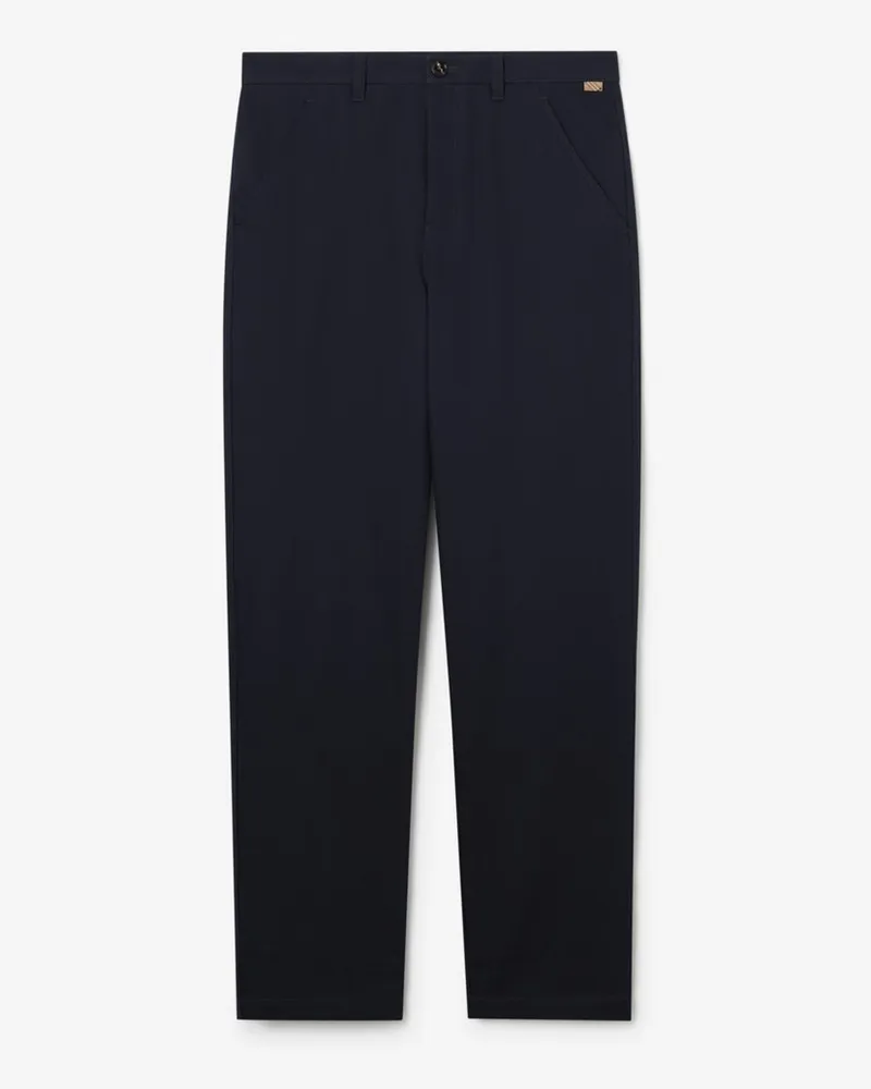 Burberry Chinohose aus Baumwolltwill , Size Marineblau