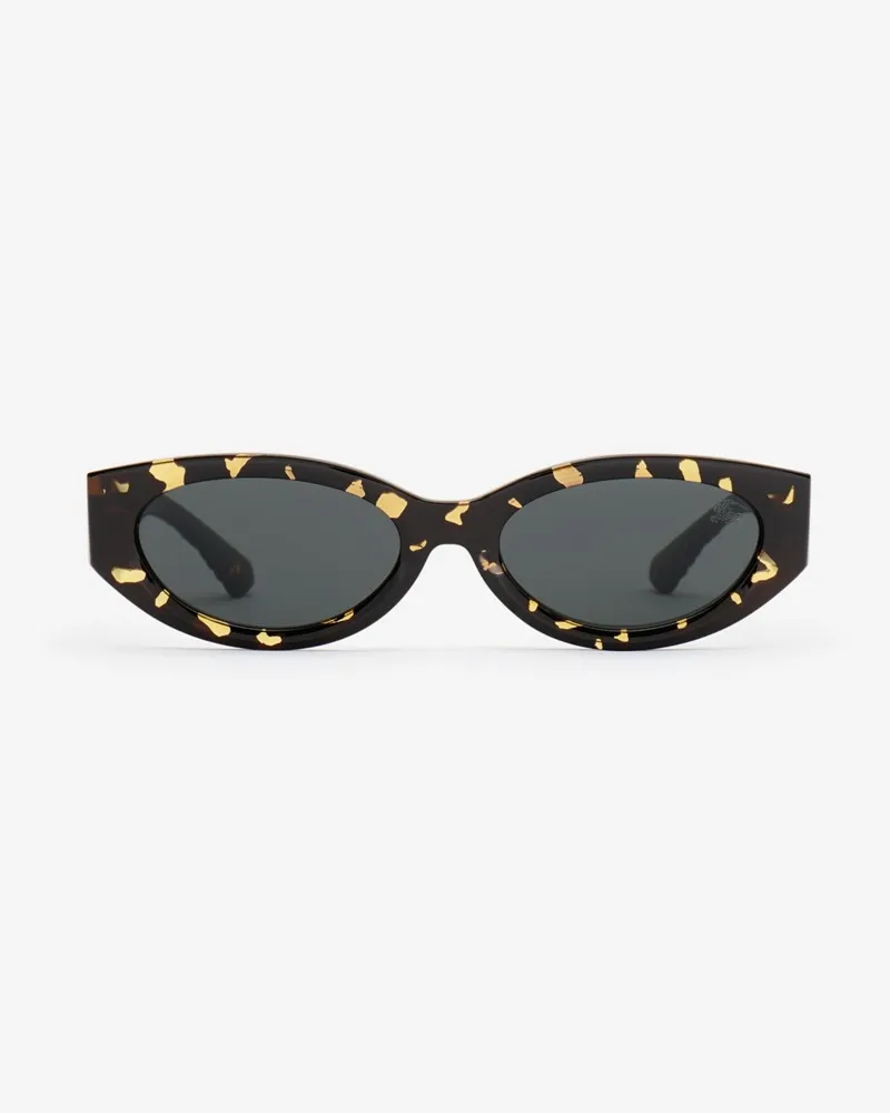 Burberry Sonnenbrille mit ovaler Fassung und Knight Stamp Bright