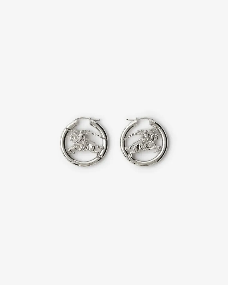 Burberry Creolen-Ohrringe mit Knight Silber