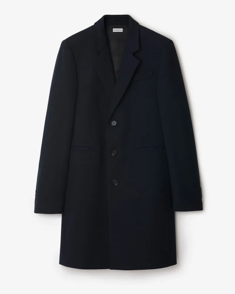 Burberry Eleganter Wollmantel Marineblau