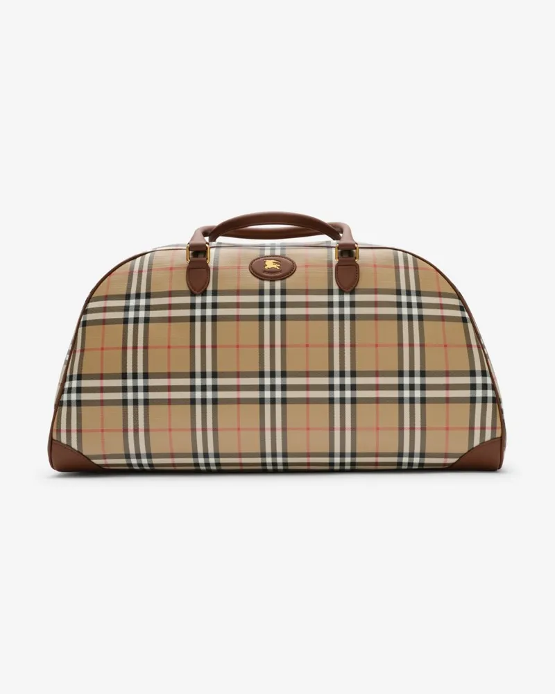 Burberry Reisetasche in Check Vintage-beige